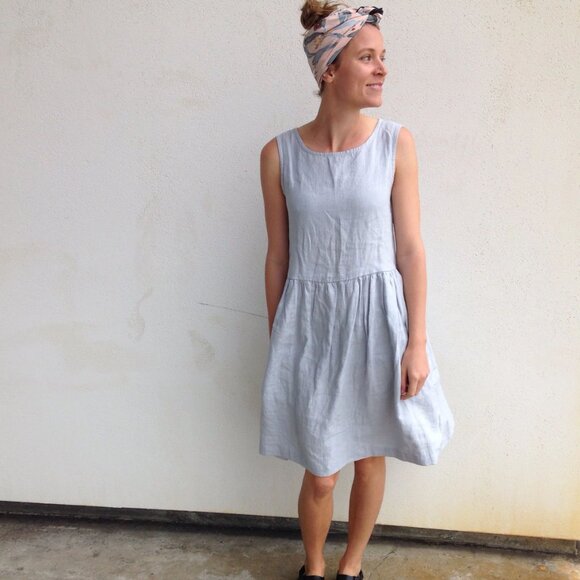 Not Perfect Linen Folking About Dress - Picture 1 of 11